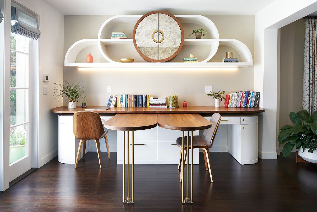 Finding unique shelves for the fabulous modern home office