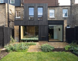 Dramatically Revamped London Home Charms with Charred Timber Exterior