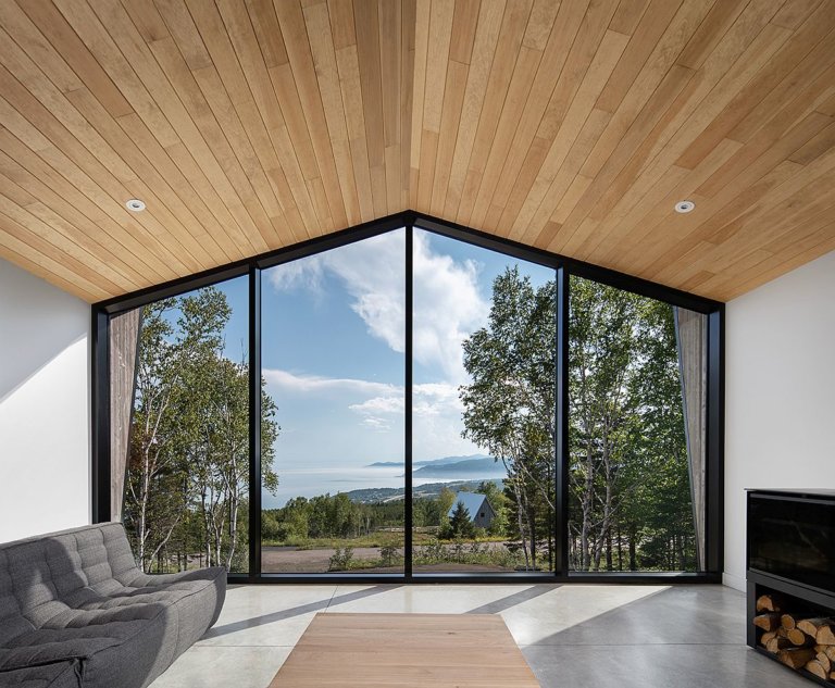 Inverted Floor Plan Brings Majestic River Views to this Quebec Home ...