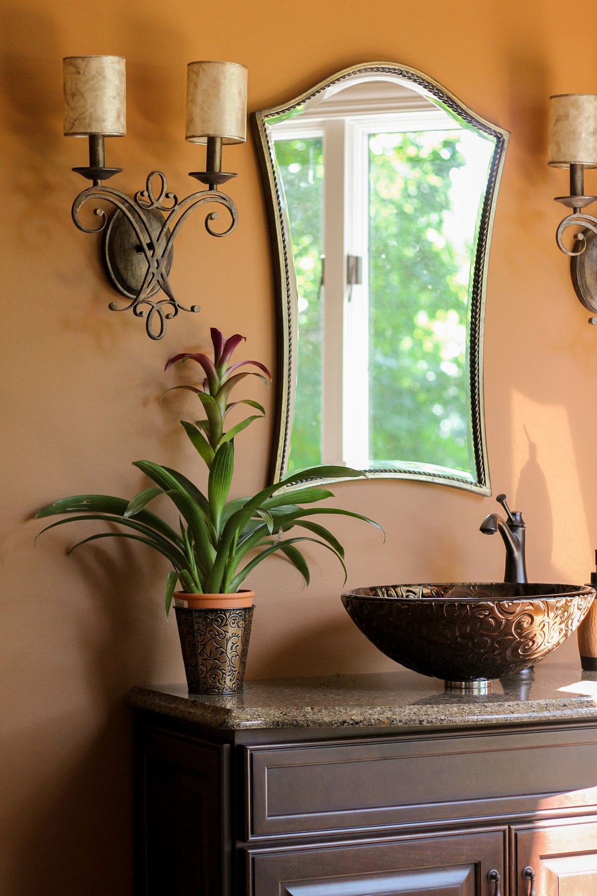 Modern-Mediterranean-style-powder-room-with-just-a-hint-of-greenery-43252