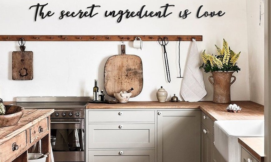 Home Cooked Meals Daily Vinyl Wall Decal Sticker Kitchen Country Decor Rustic