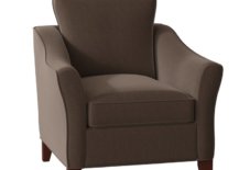 Dark brown armchair