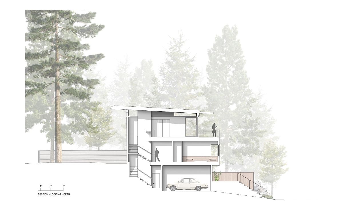 Design plan of View Ridge Residence by Heliotrope Architects in Seattle
