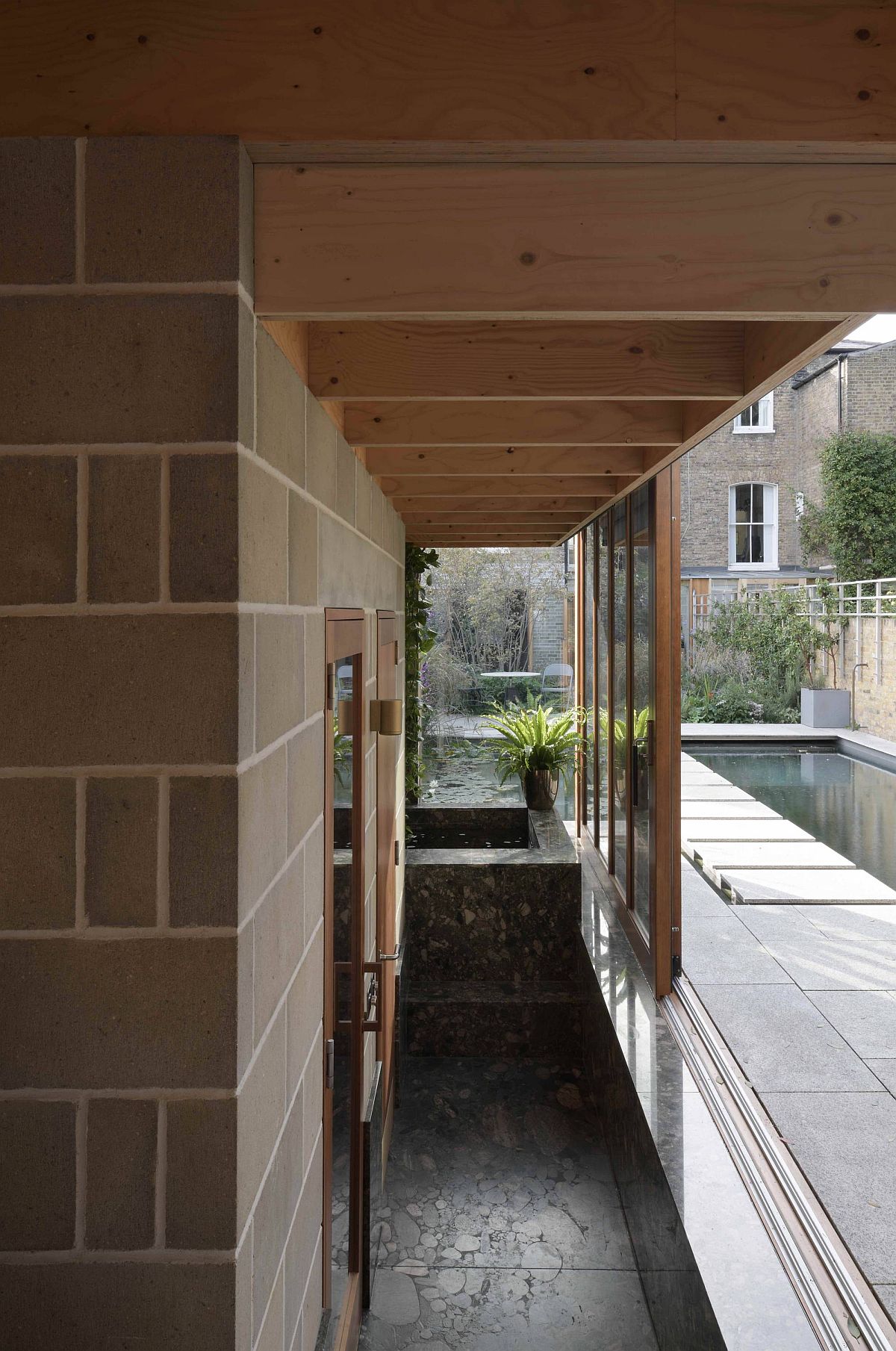 Garden room of the London home can be used in more ways than one