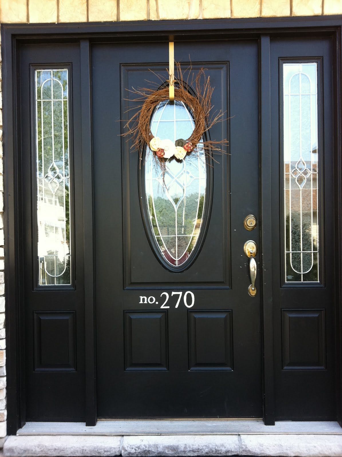 Painted Number on Front Door