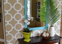 Patterned accent wall