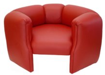 Red circular chair