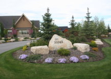 Rock Display in Front Yard