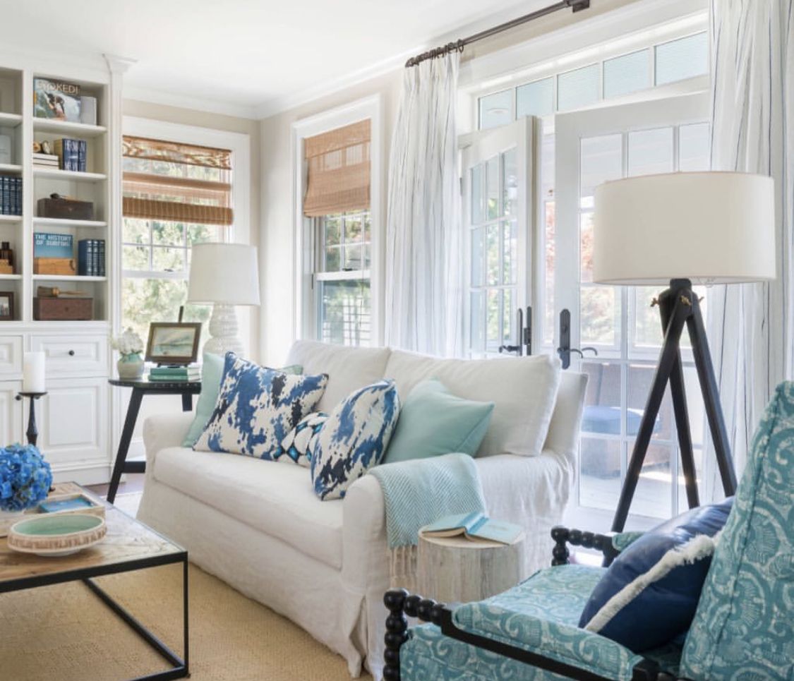 Room with Sand and Turquoise Decor