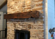 Rustic Mantel for Fireplace