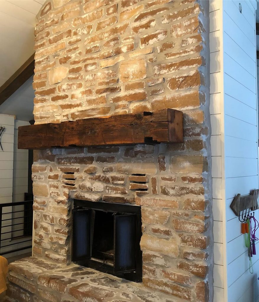 Rustic Mantel for Fireplace