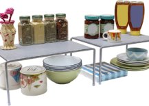 Stackable kitchen organizer with random things