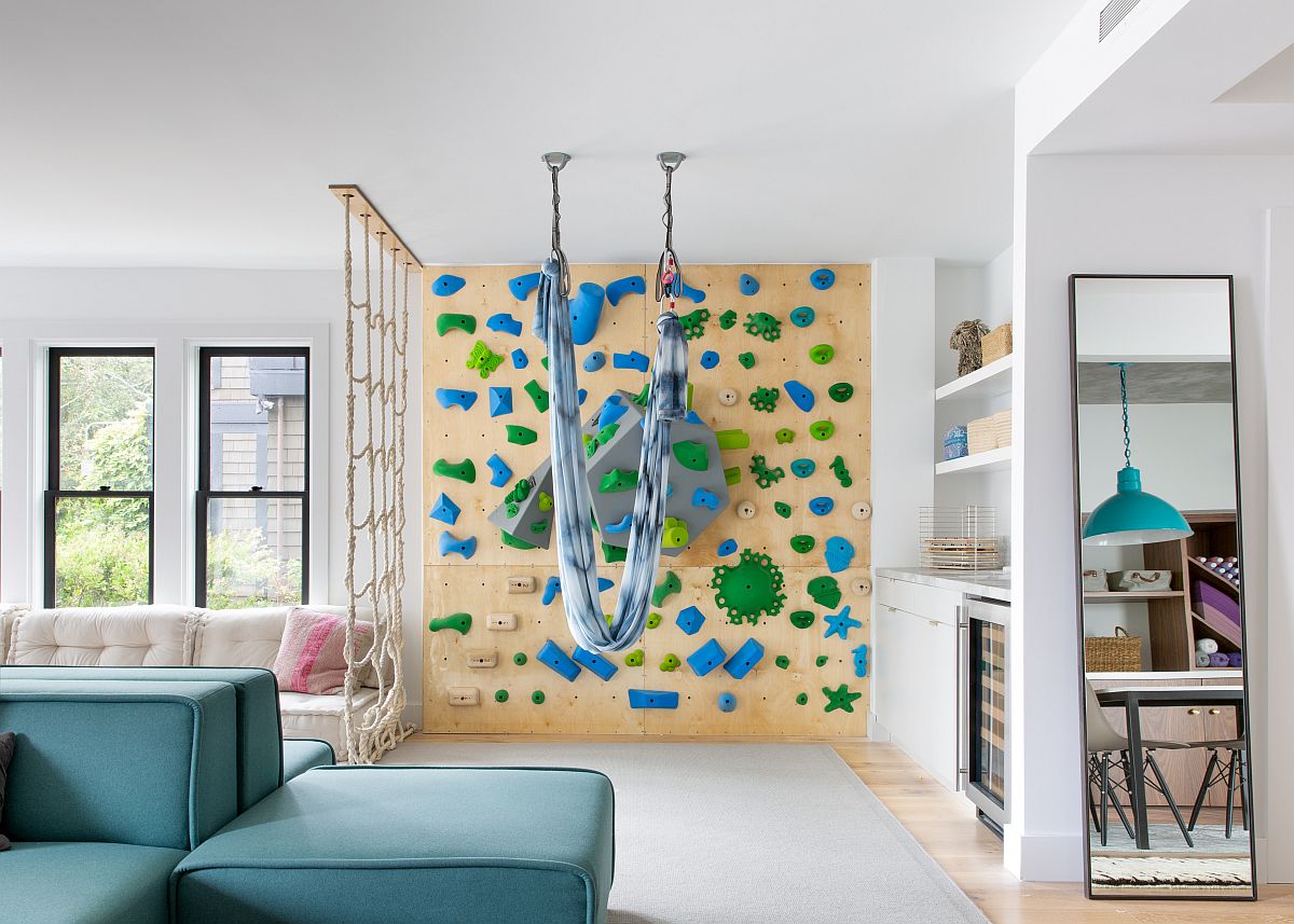 Think vertical when it comes to adding an activity space in the kids' room