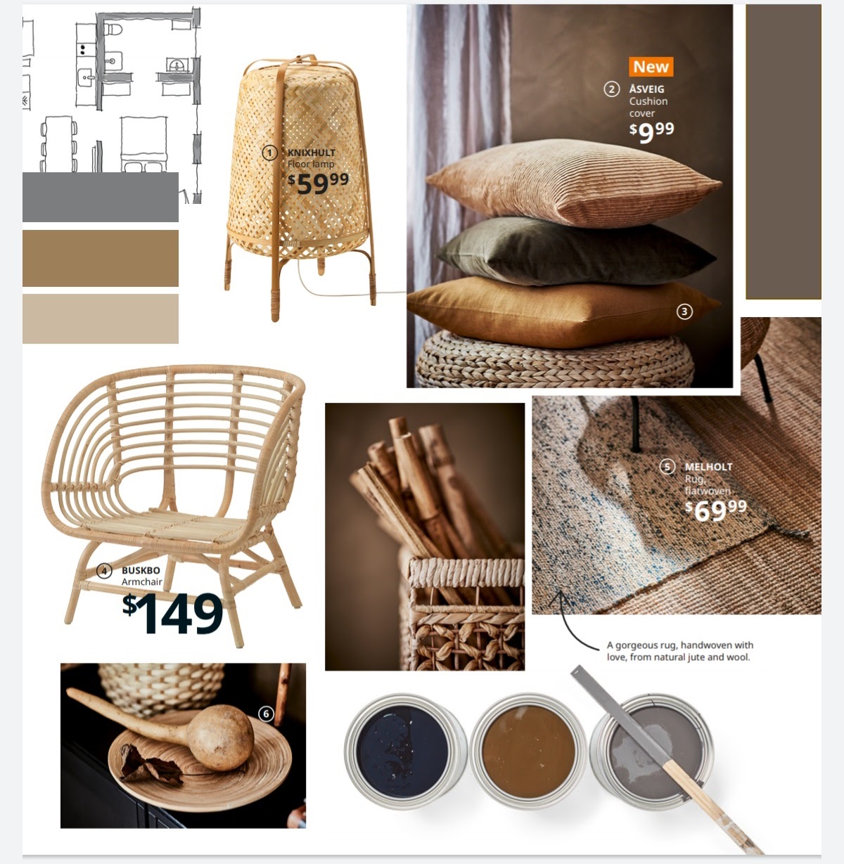 Ikea Colour Scheme and Wooden Features