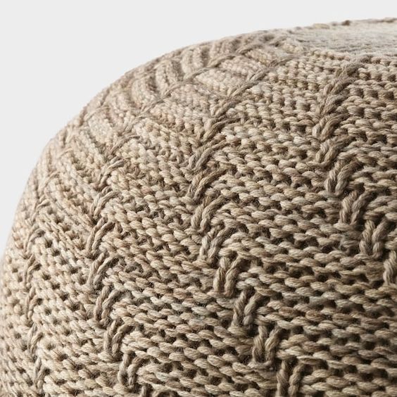 Ikea Sandared Floor Pouffe Beige