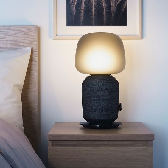 Ikea Symfoninsk Lamp Speaker Black