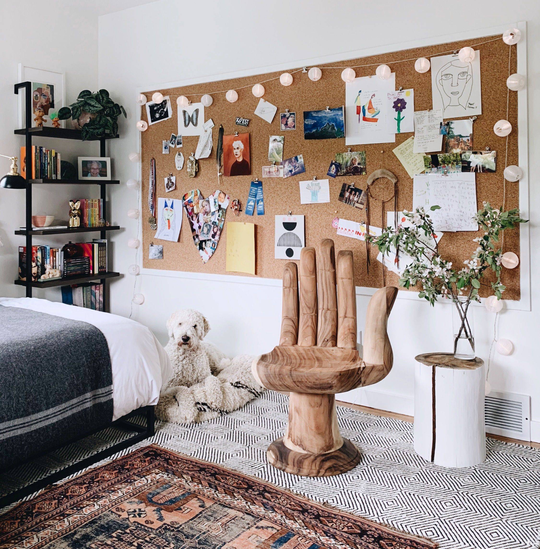 Bedroom Pin Board Organizer