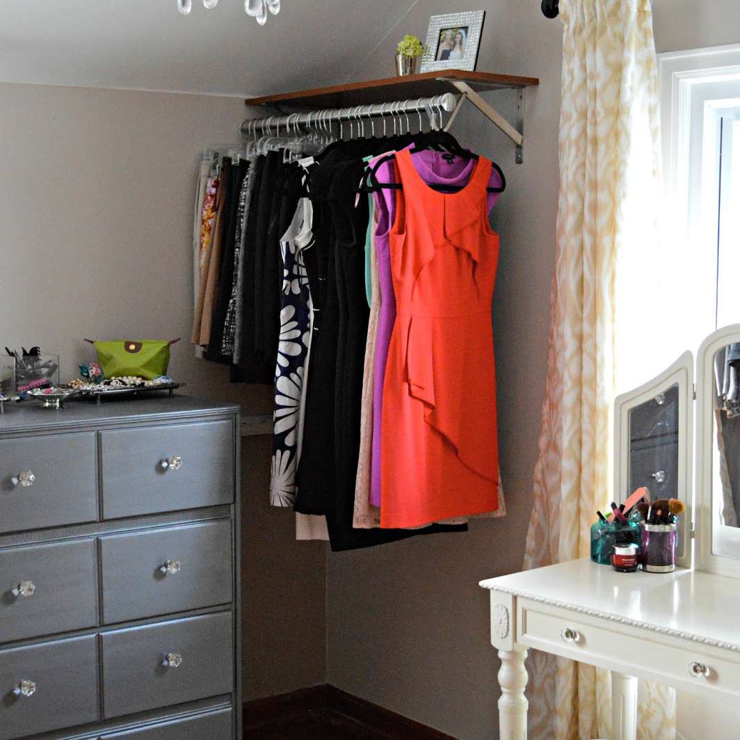 Clothe Rail Beside Dresser