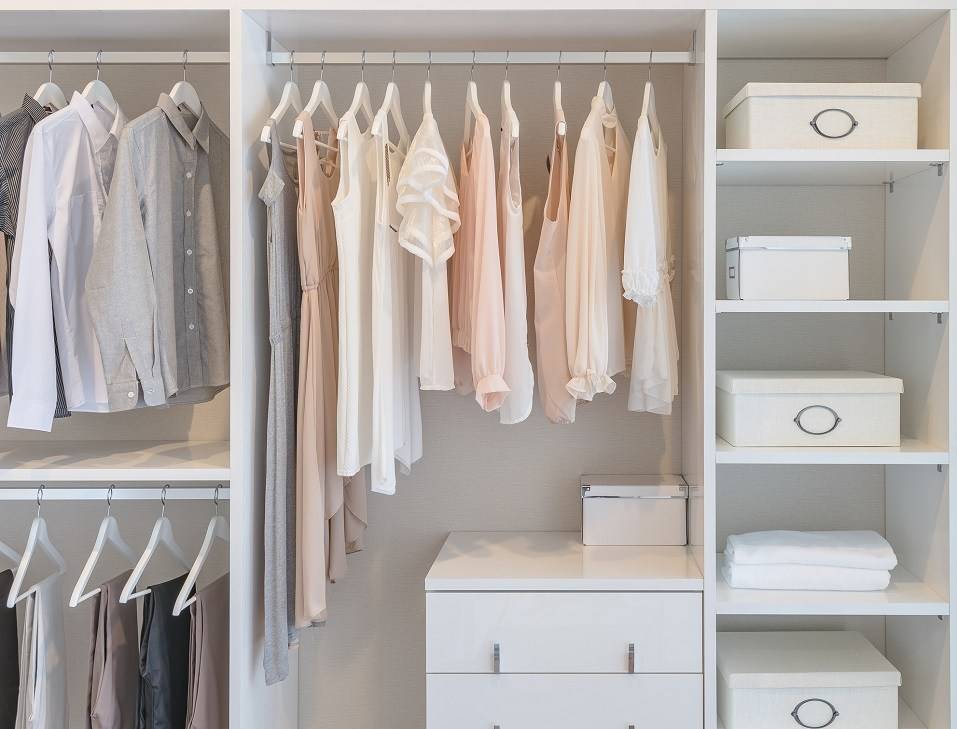 Clothes Rail Above Dresser