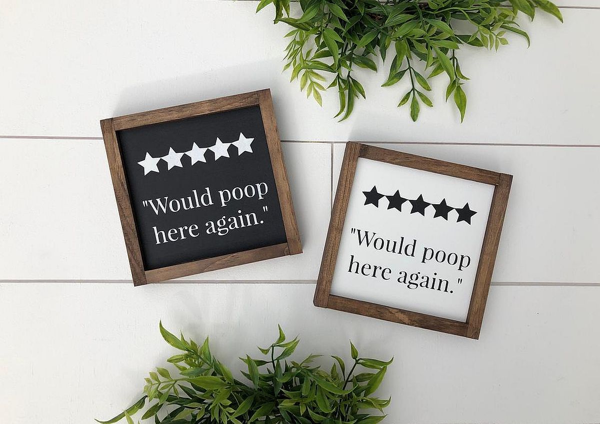 45 Bathroom Sign Ideas from Quirky to Classy