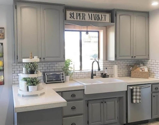 Gray Kitchen Cabinet