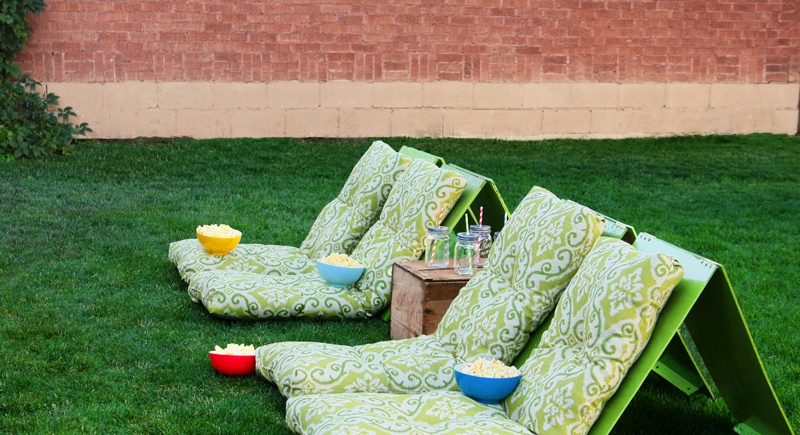 ground chairs on lawn