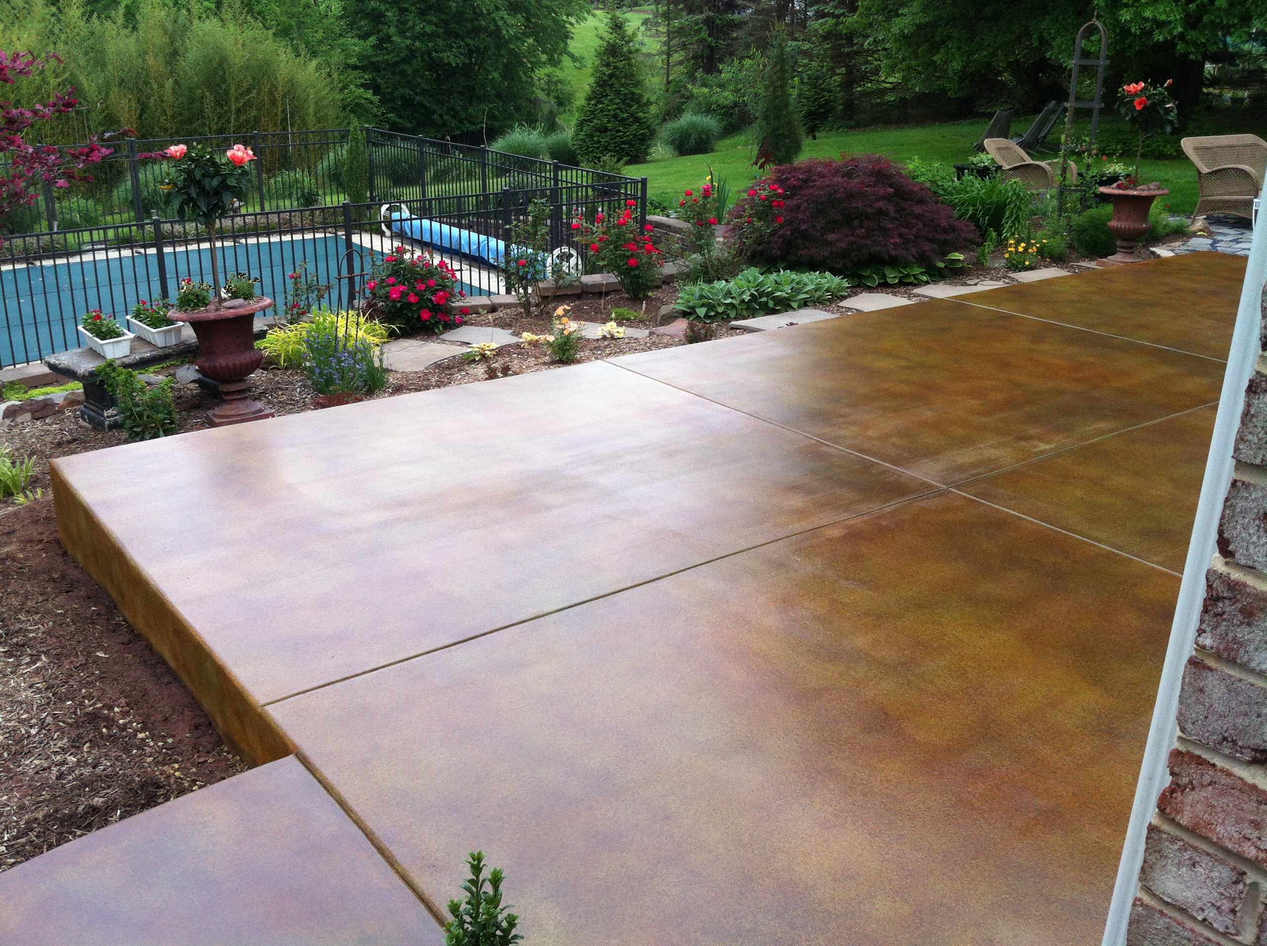 Stained Concrete Patio