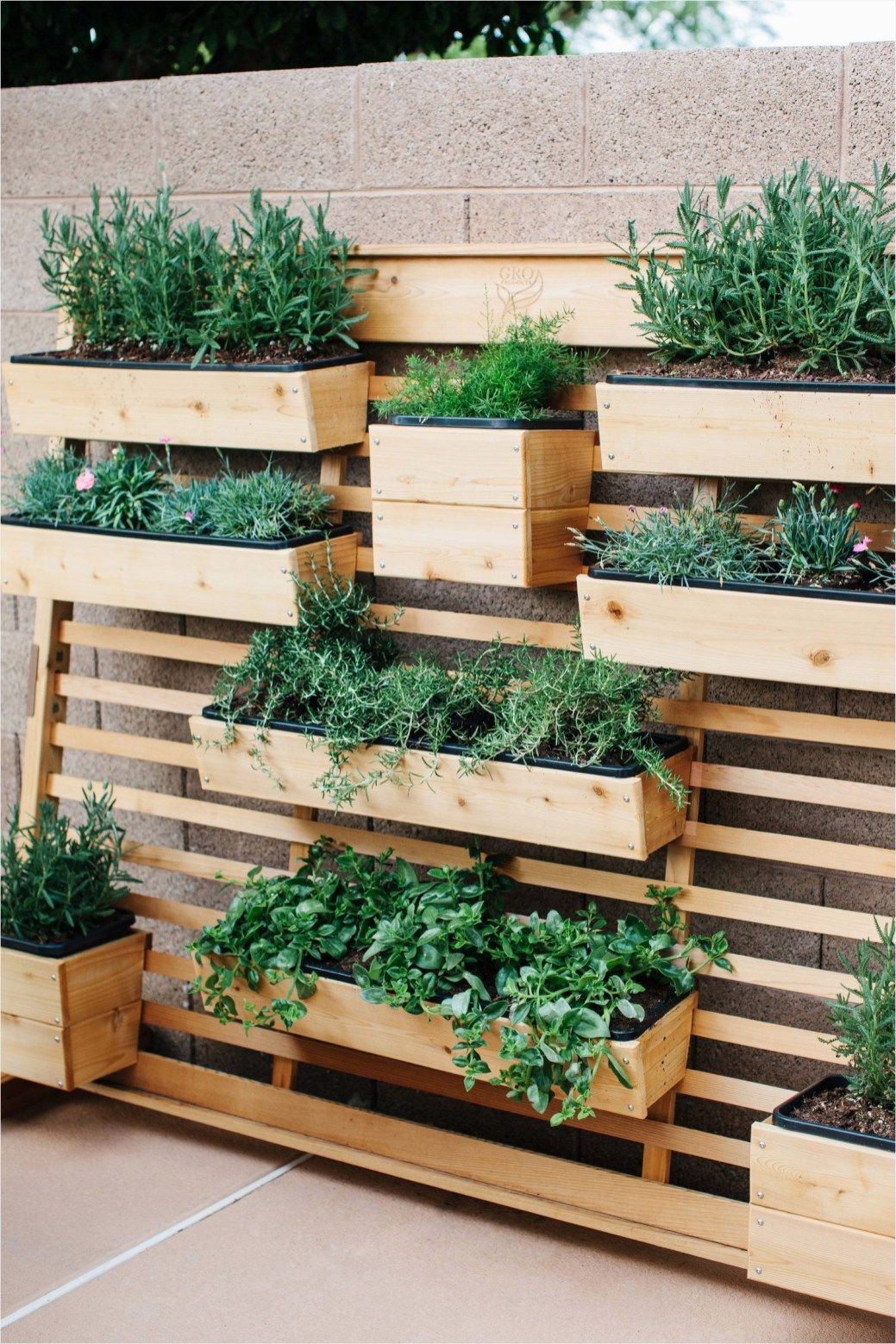 tiered wall planter boxes