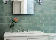 Tiles-in-green-for-the-contemporary-bathroom-with-white-vanity-and-smart-lighting-36329-217x155