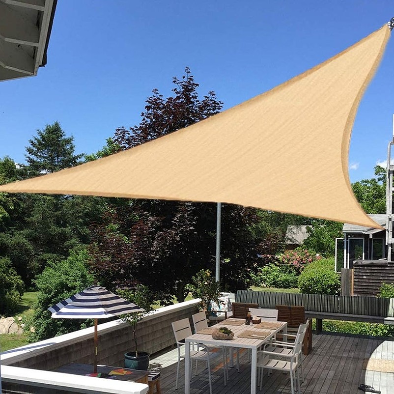 Triangle shade for patio