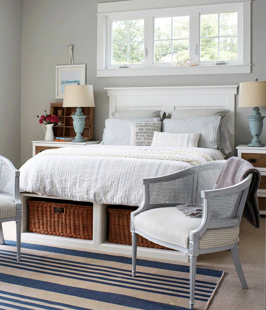 Under-the-Bed Rustic Woven Storage Basket