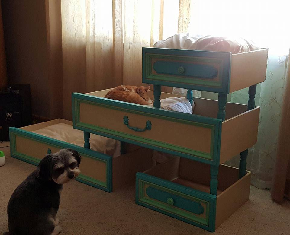 Upcycled Old Table Drawers