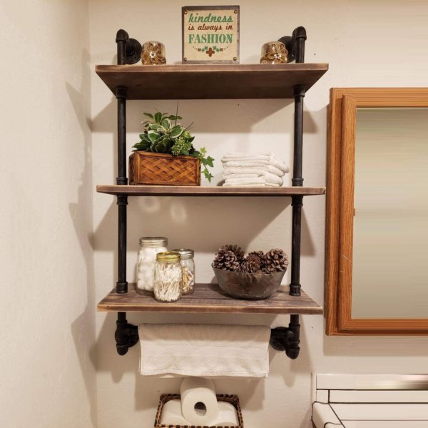 Smart Over the Toilet Storage Solutions [16 Chic Options!]