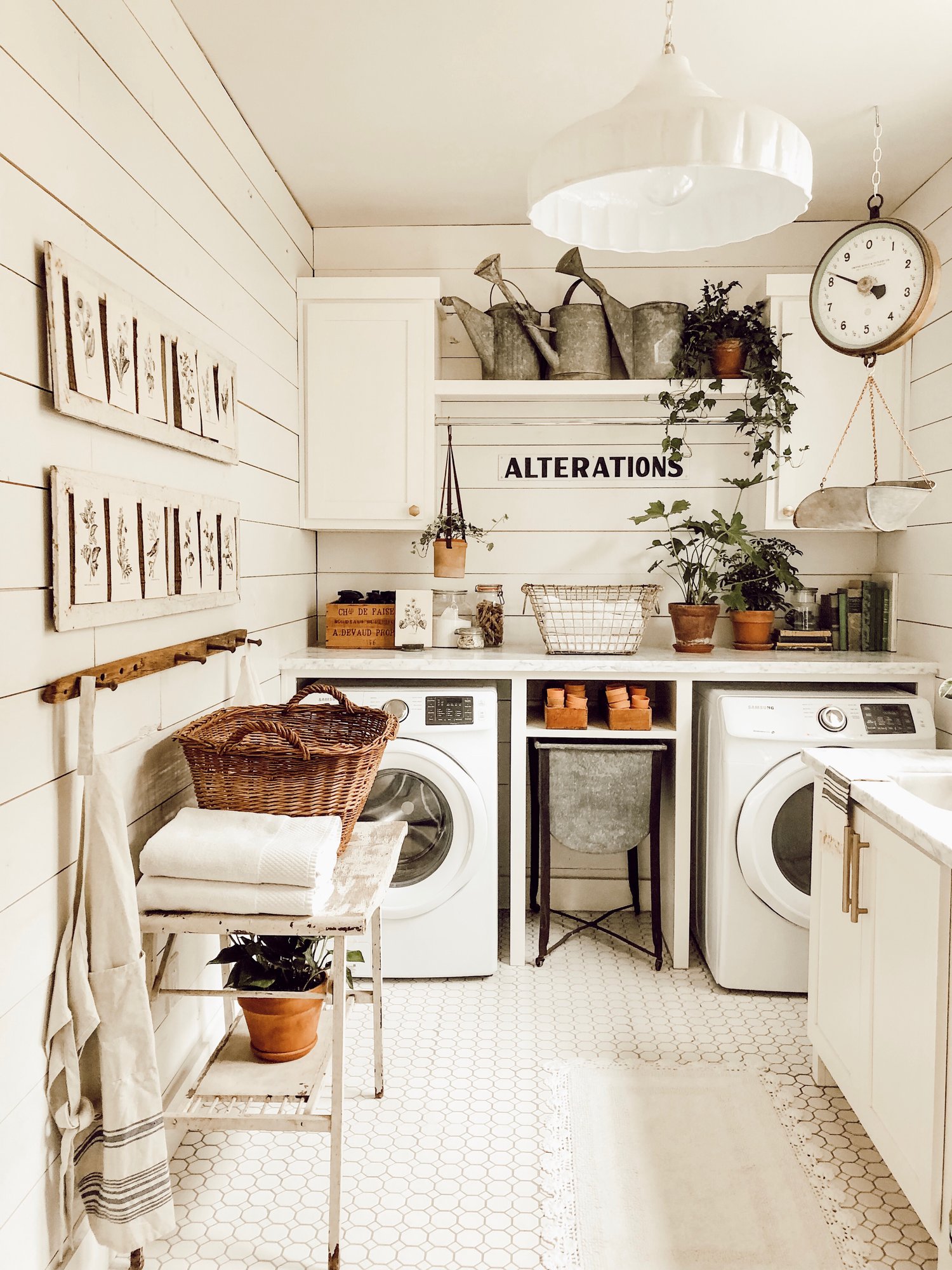 country laundry room decor