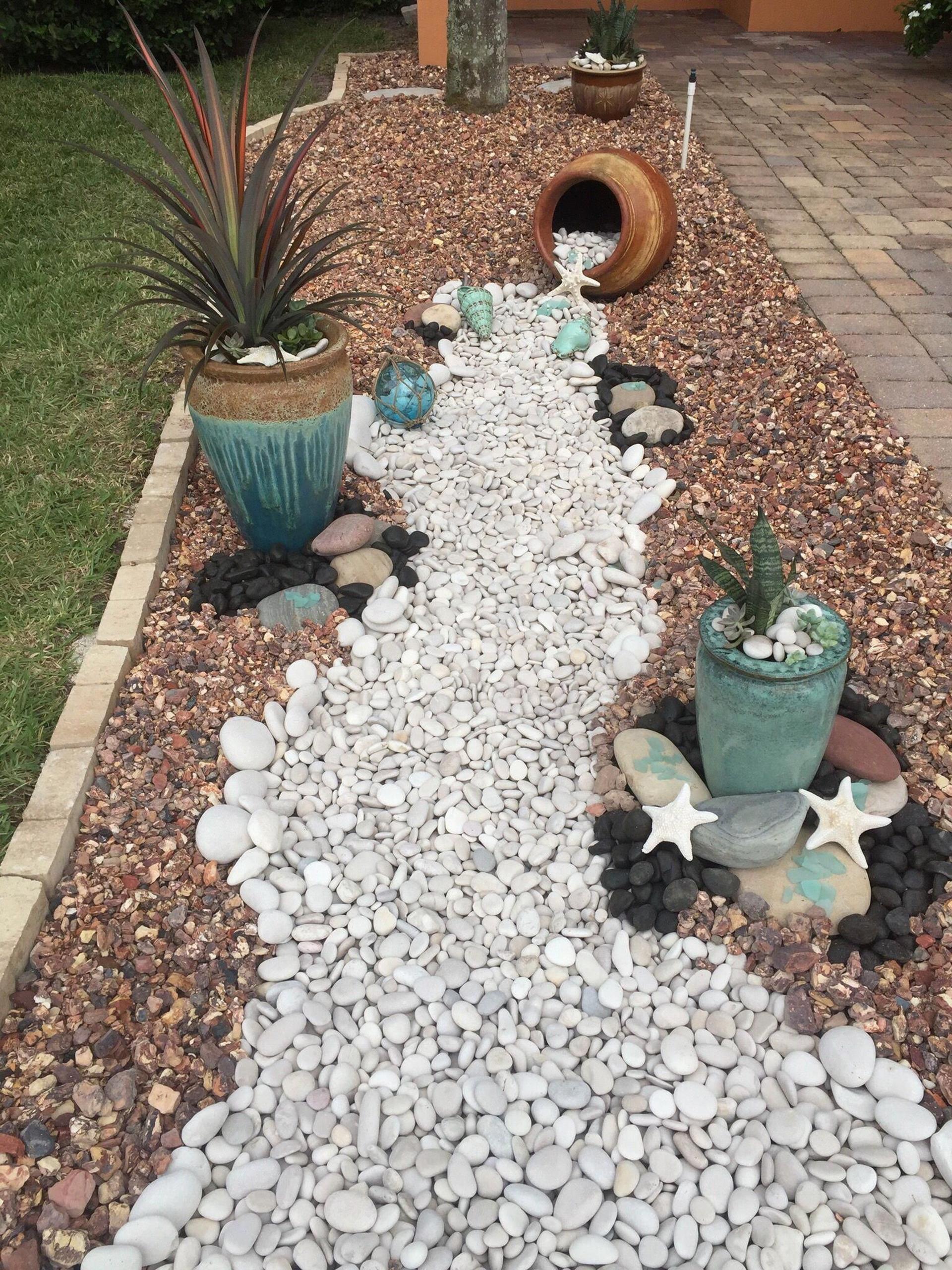 White rocks spilled from jar