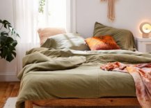 Olive Green Earth Toned Bedding Urban Outfitters