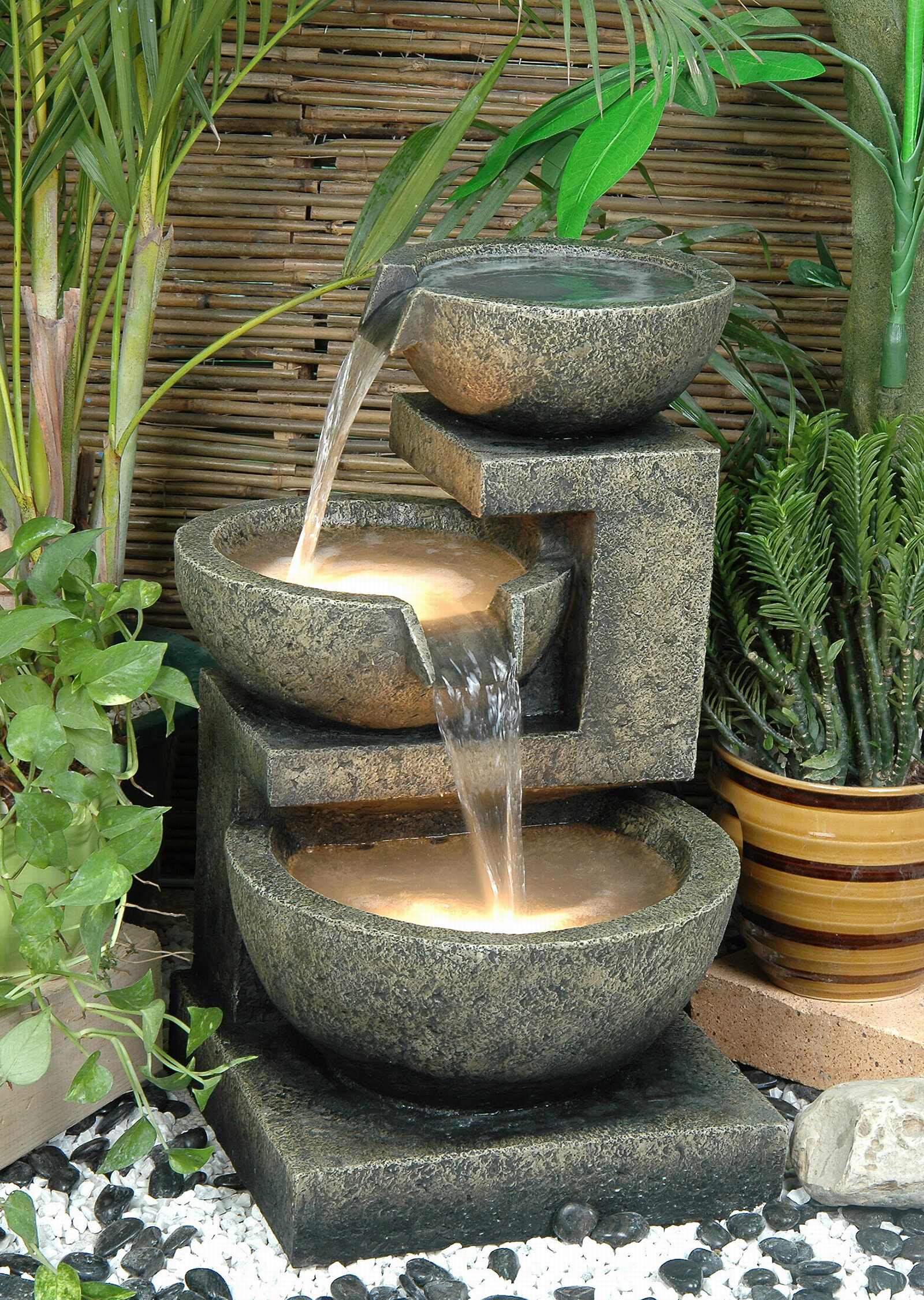 Outdoor Patio Decor Water Feature Water Fountain