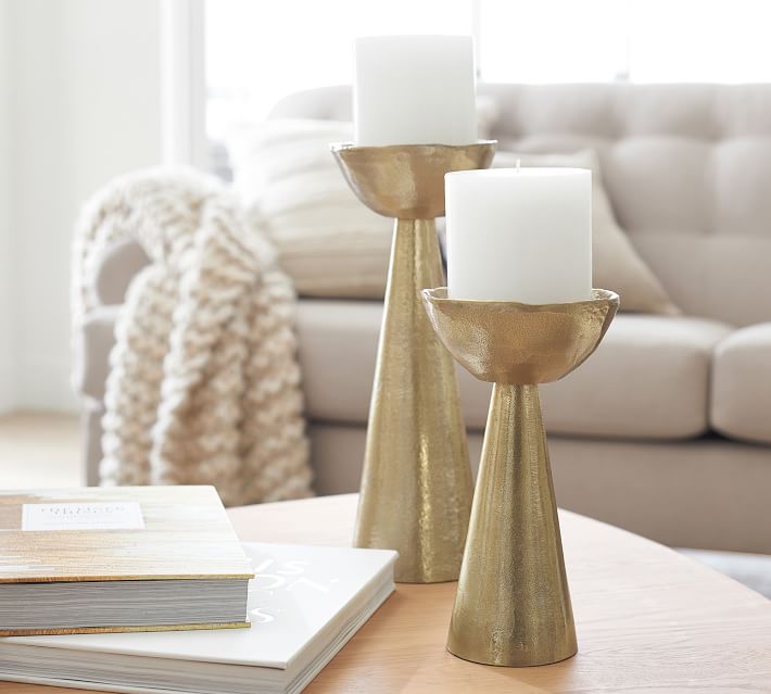 Candle Stand Pottery Barn Brass