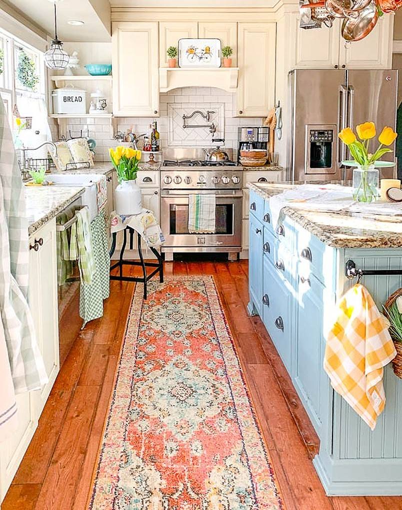 Colorful kitchen interior