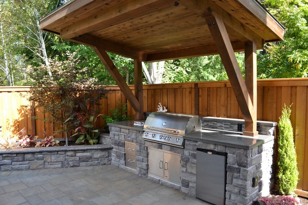 Full Rustic Outdoor Kitchen