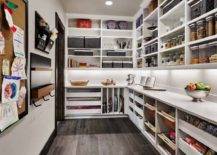 Kitchen storage with mail assortment section