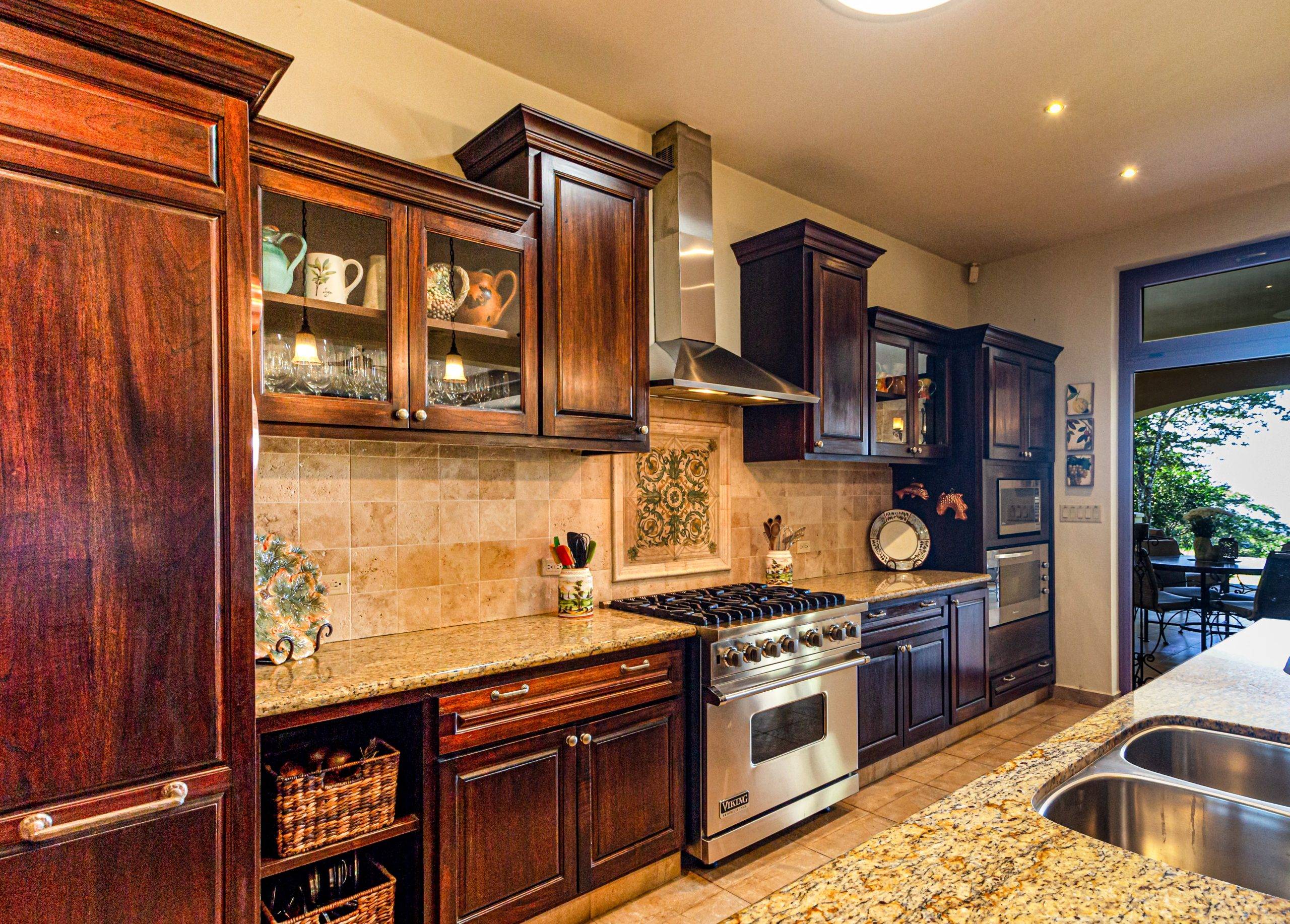 Kitchen with wood cabinetry