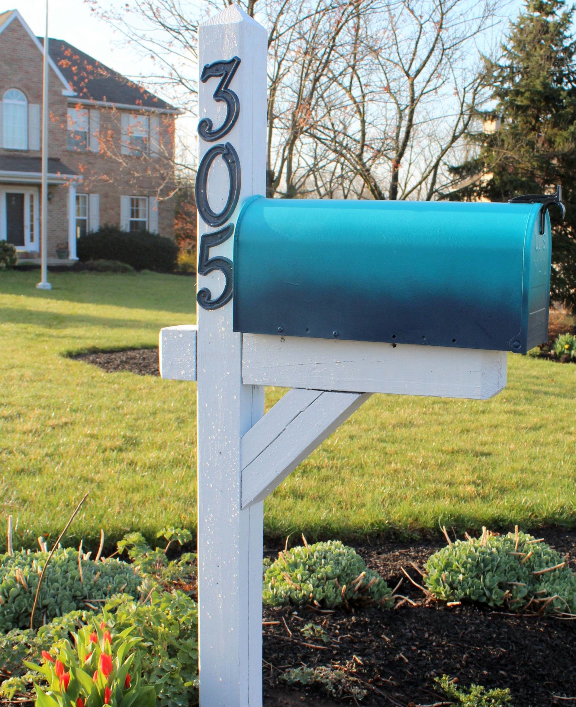 Ombre Colored Mailbox