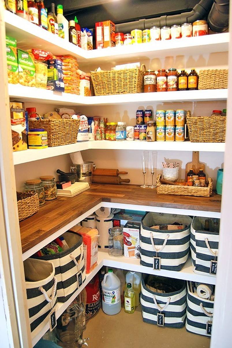 Pantry full of foods and essentials
