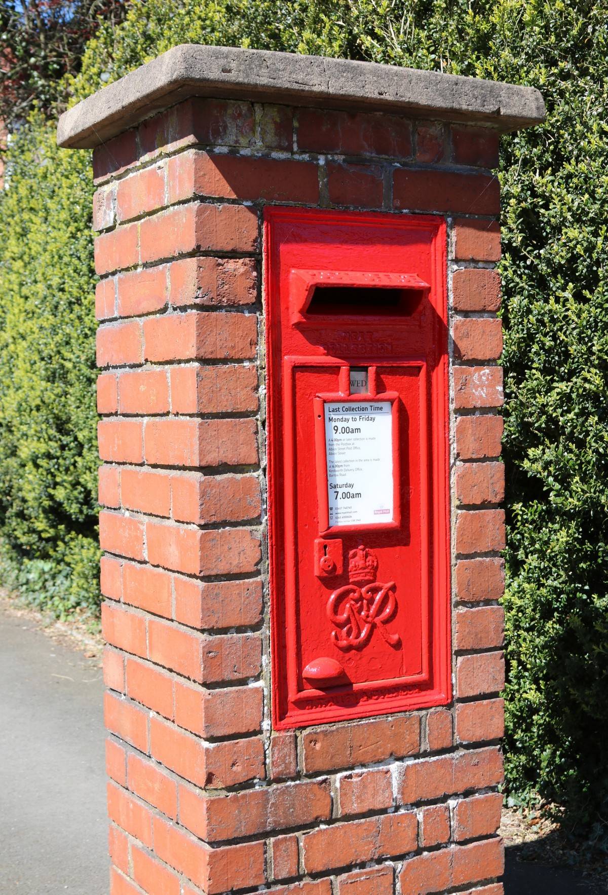 Red Brick Mailbox