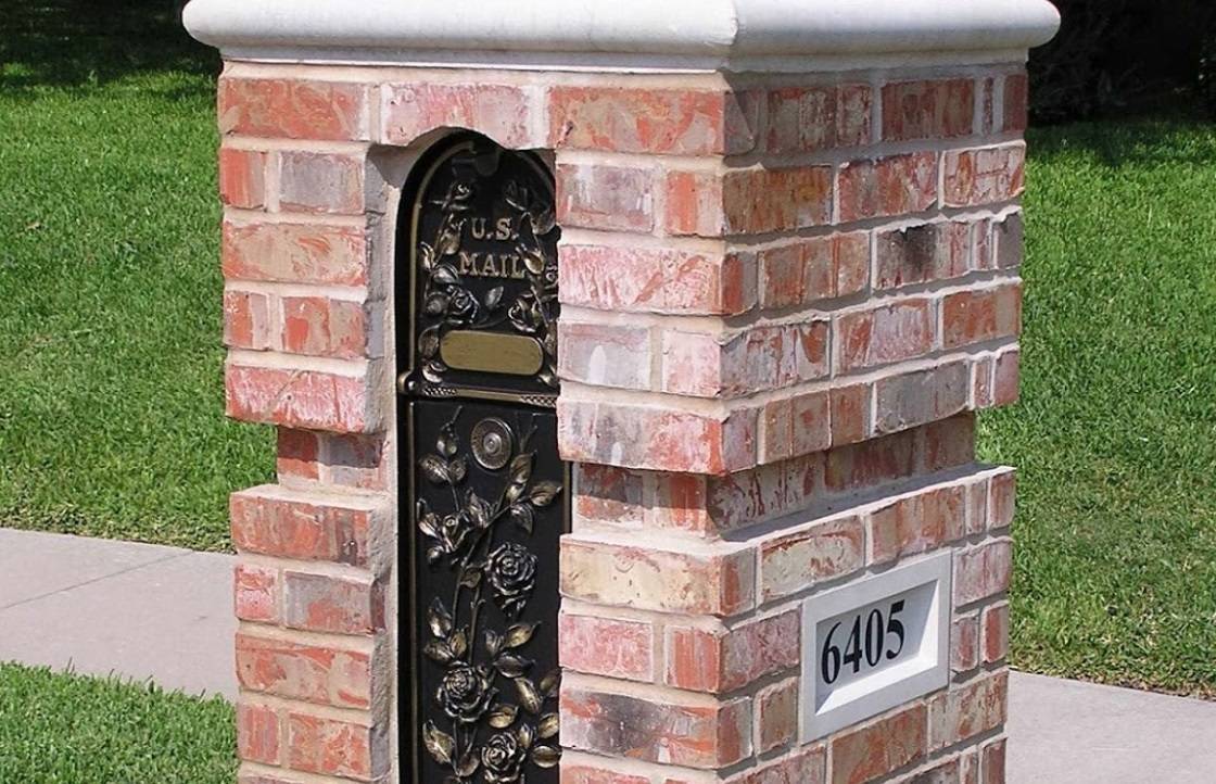 Decorative Locking Package Mailbox For Brick Column, 42% OFF