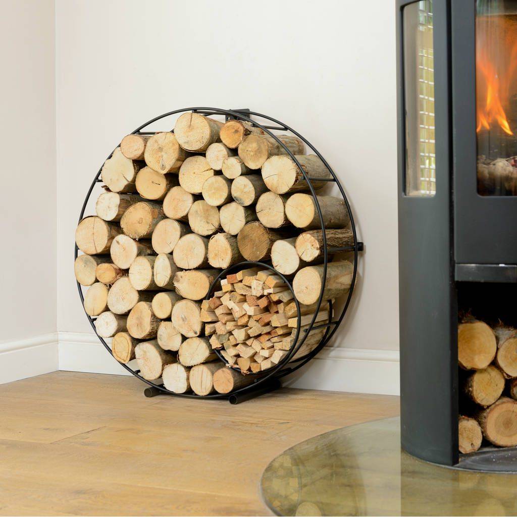 Modern best sale firewood stand