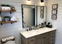 Shiplap Wall and Wood Accessories