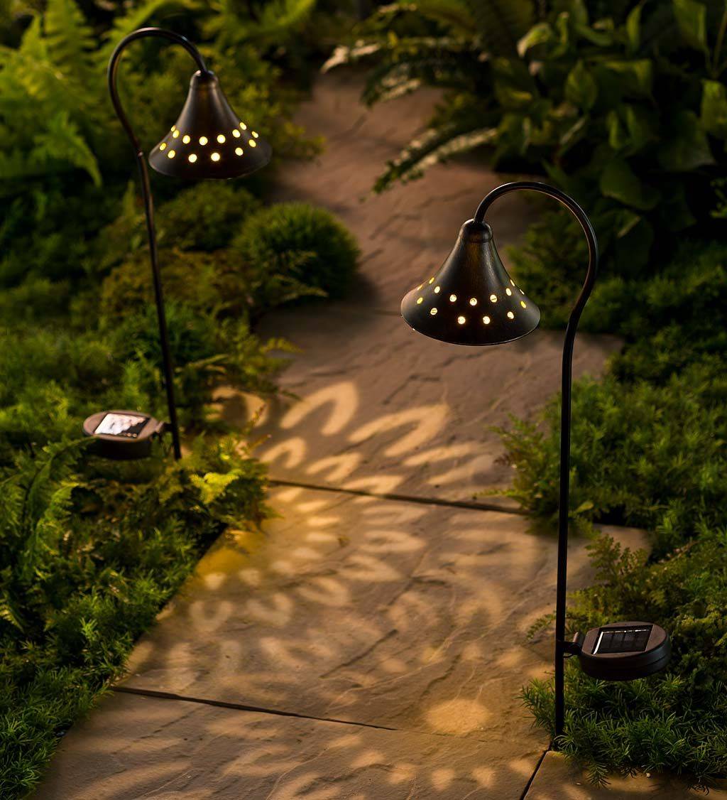 Solar Lanterns along Pathway