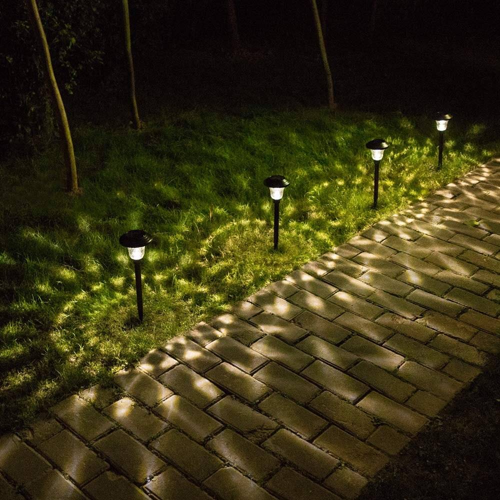 Solar Lanterns on Pathway